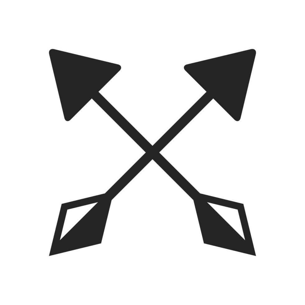 crossed arrows icon vector