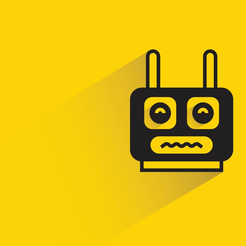 robot head illustration vector