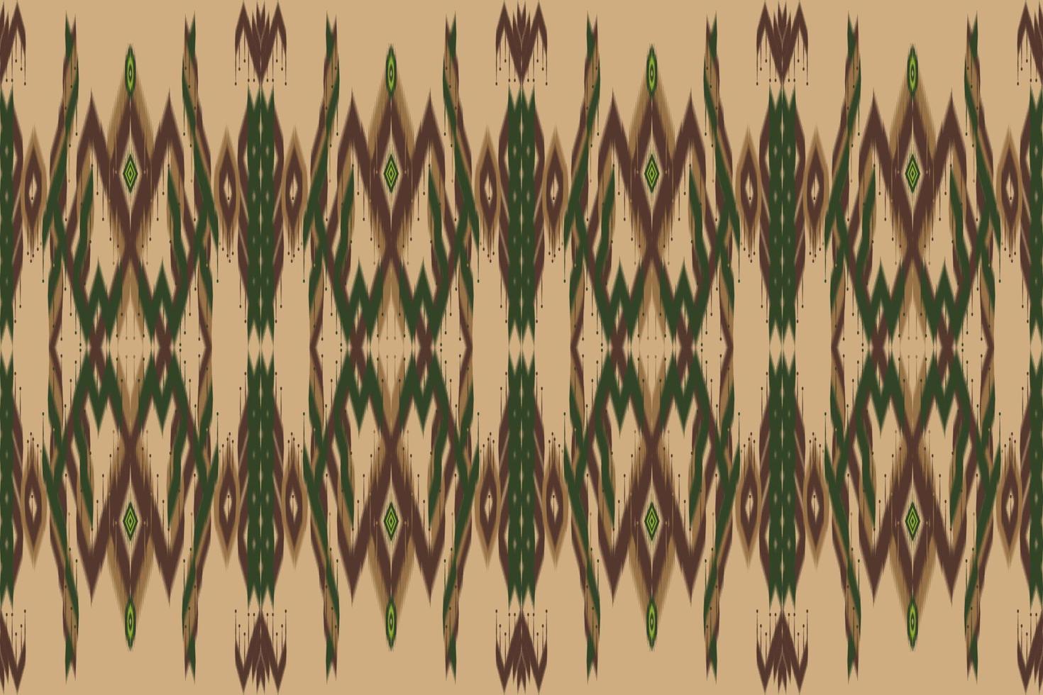 Geometric design ethnic oriental ikat seamless pattern. vector