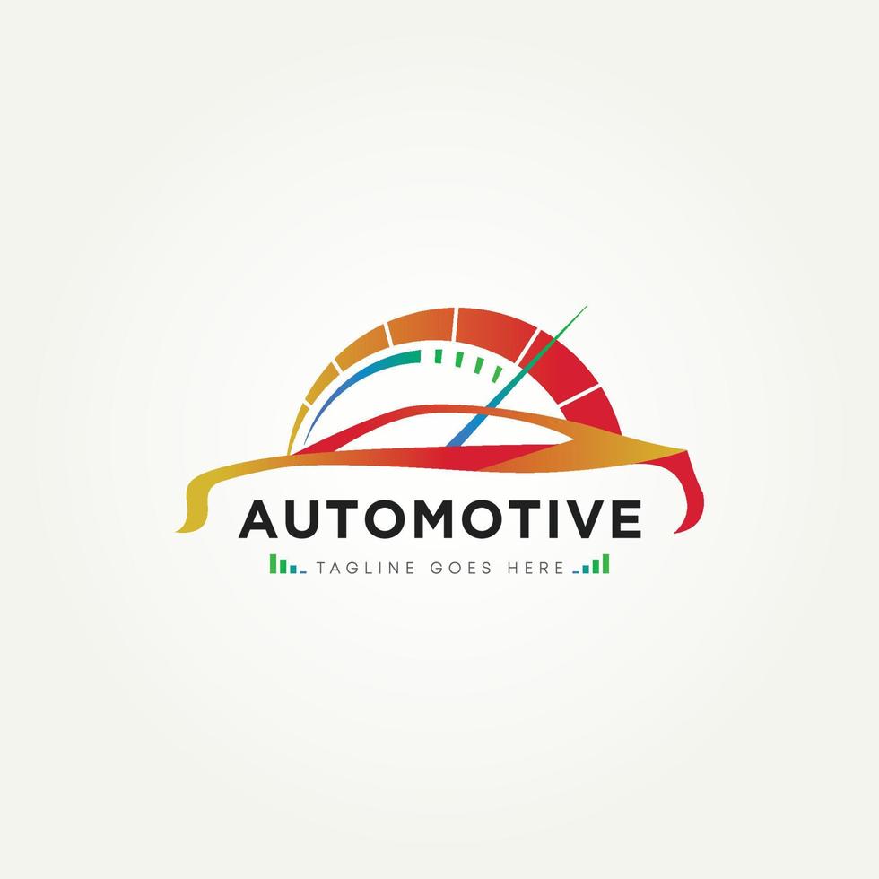 automotive car modern logo design vector
