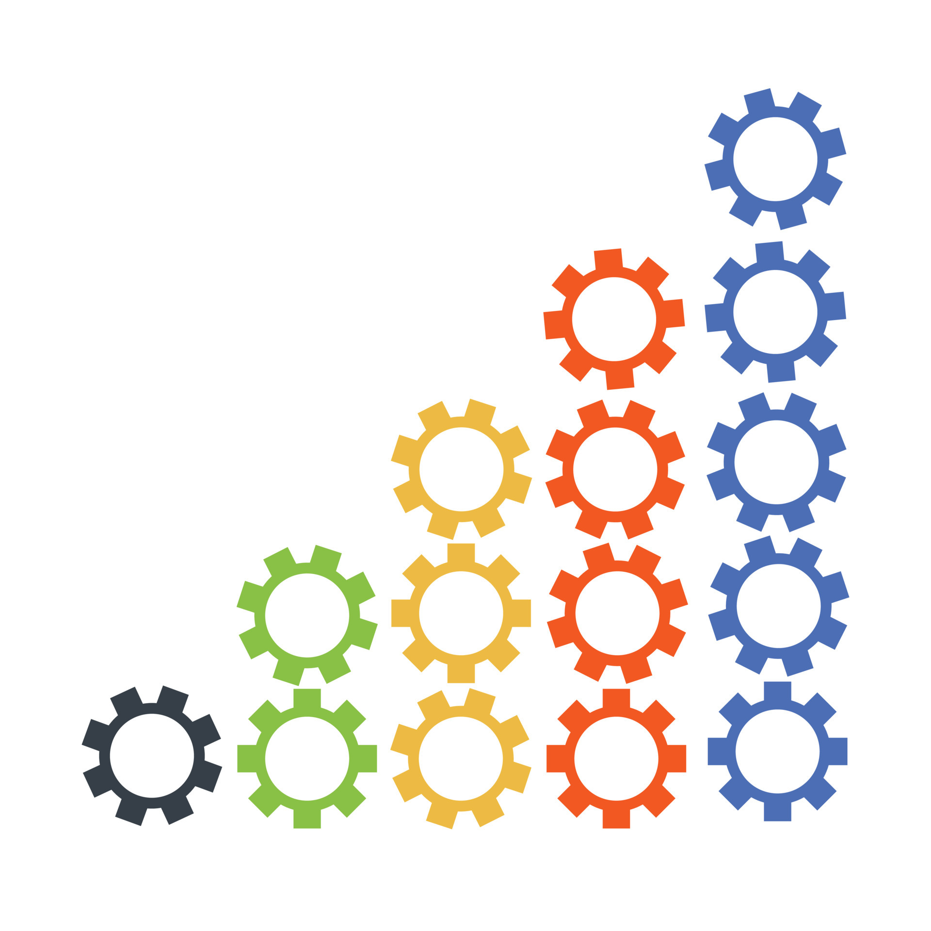 Settings icon on white background 6920129 vector art at vecteezy