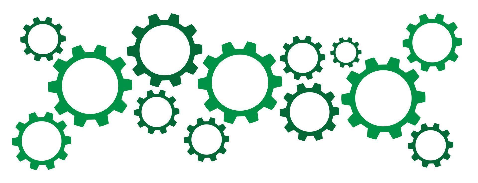 settings icon on white background vector
