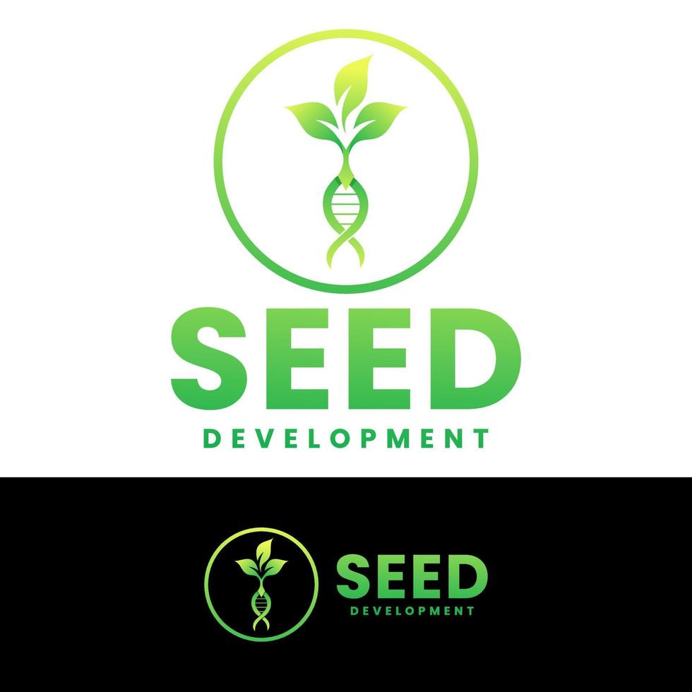 seed development  logo design template vector