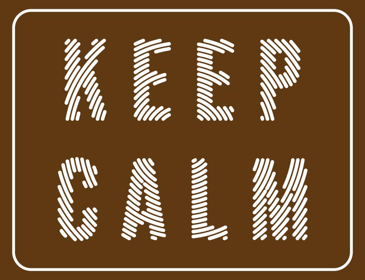 Keep Calm Lettering Design Vector Illustration