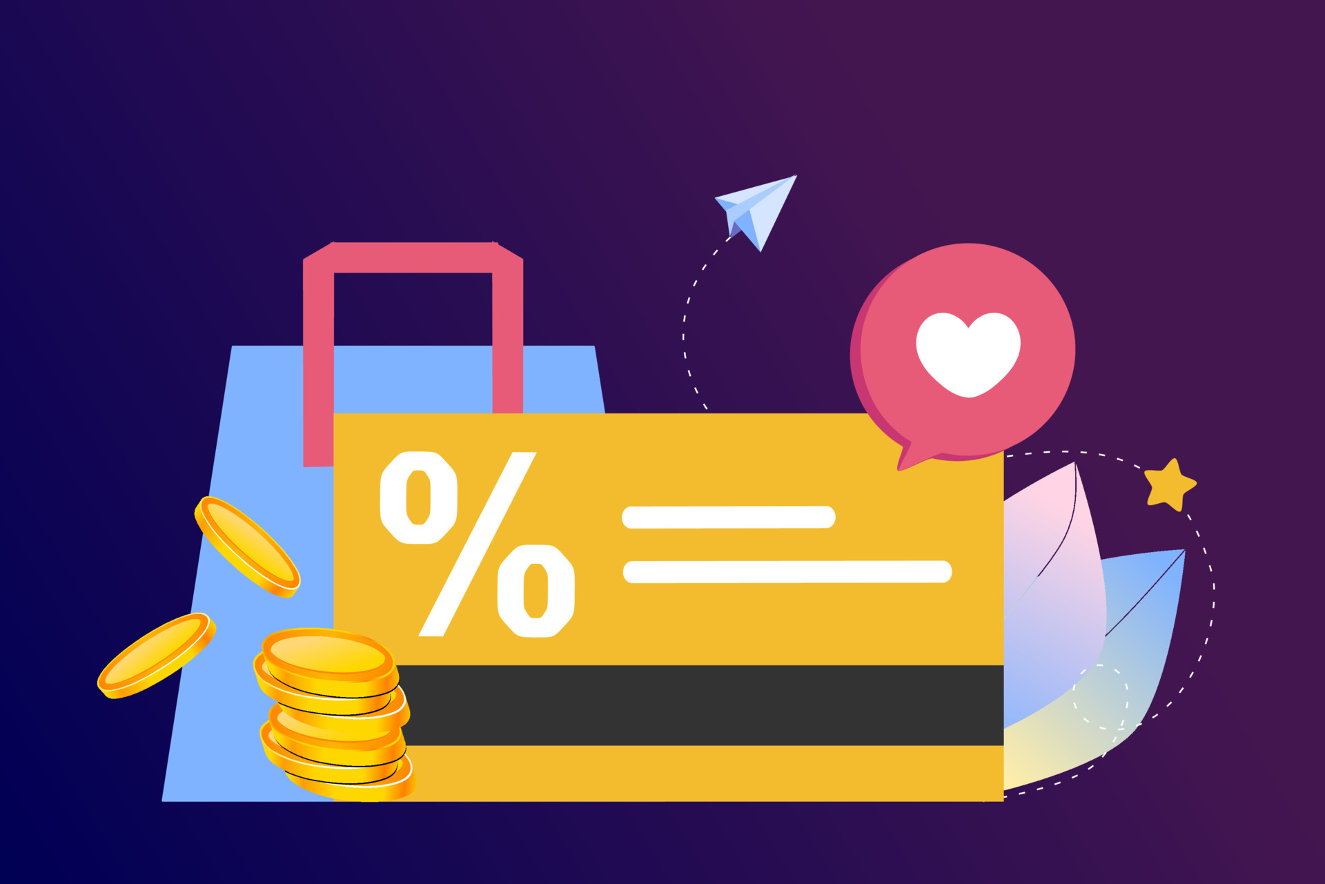 Customers getting loyalty card, discount card, voucher, coupon, earn points, gift certificate