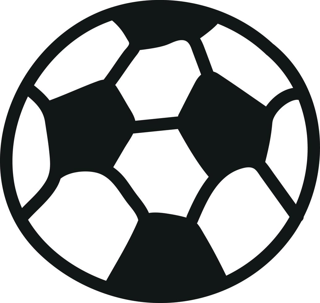 balón de fútbol en estilo garabato vector