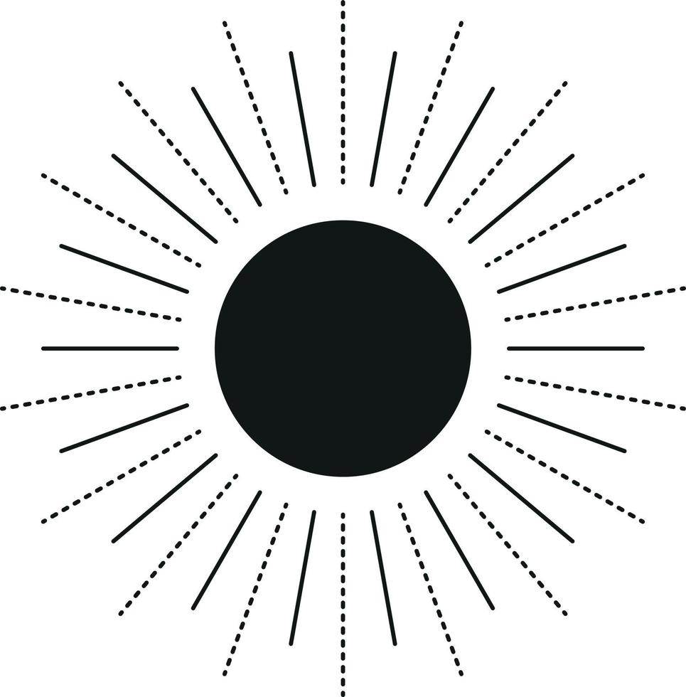 Mystical Element Astrology Moon Phase Tattoo vector