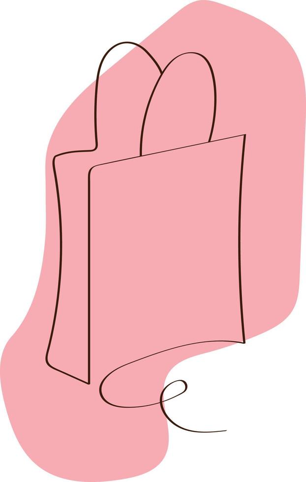 Gift Bag One Line Sale vector