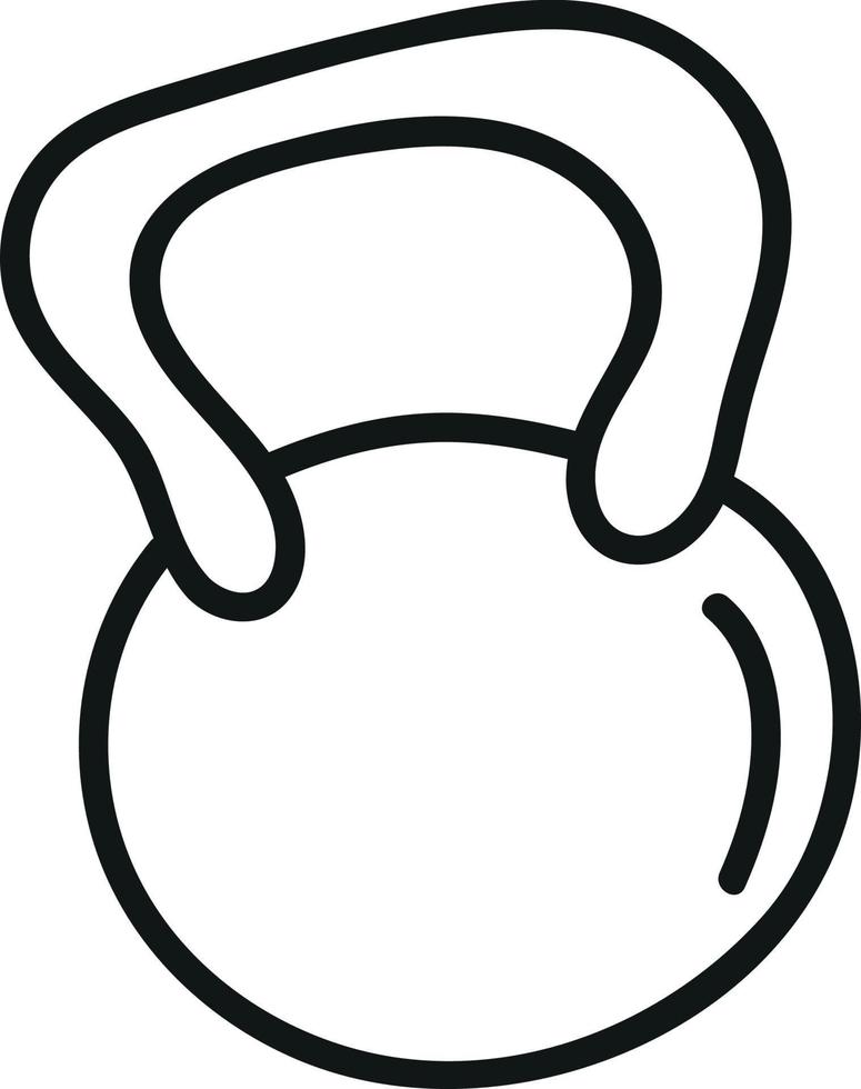 Kettlebell in Doodle Style Sports Equipment vector