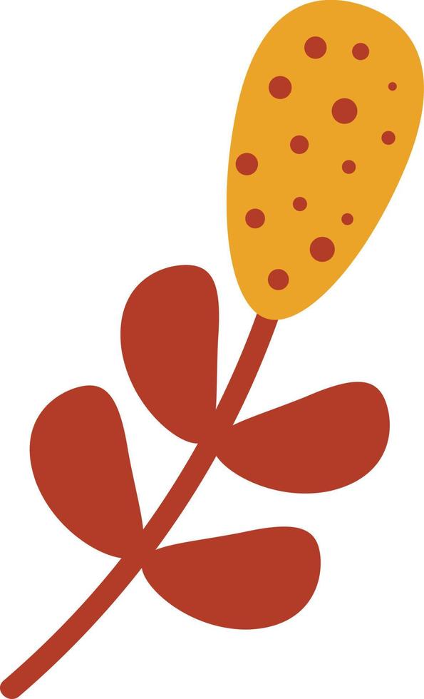 Flower Decorative Element for Autumn Design vector