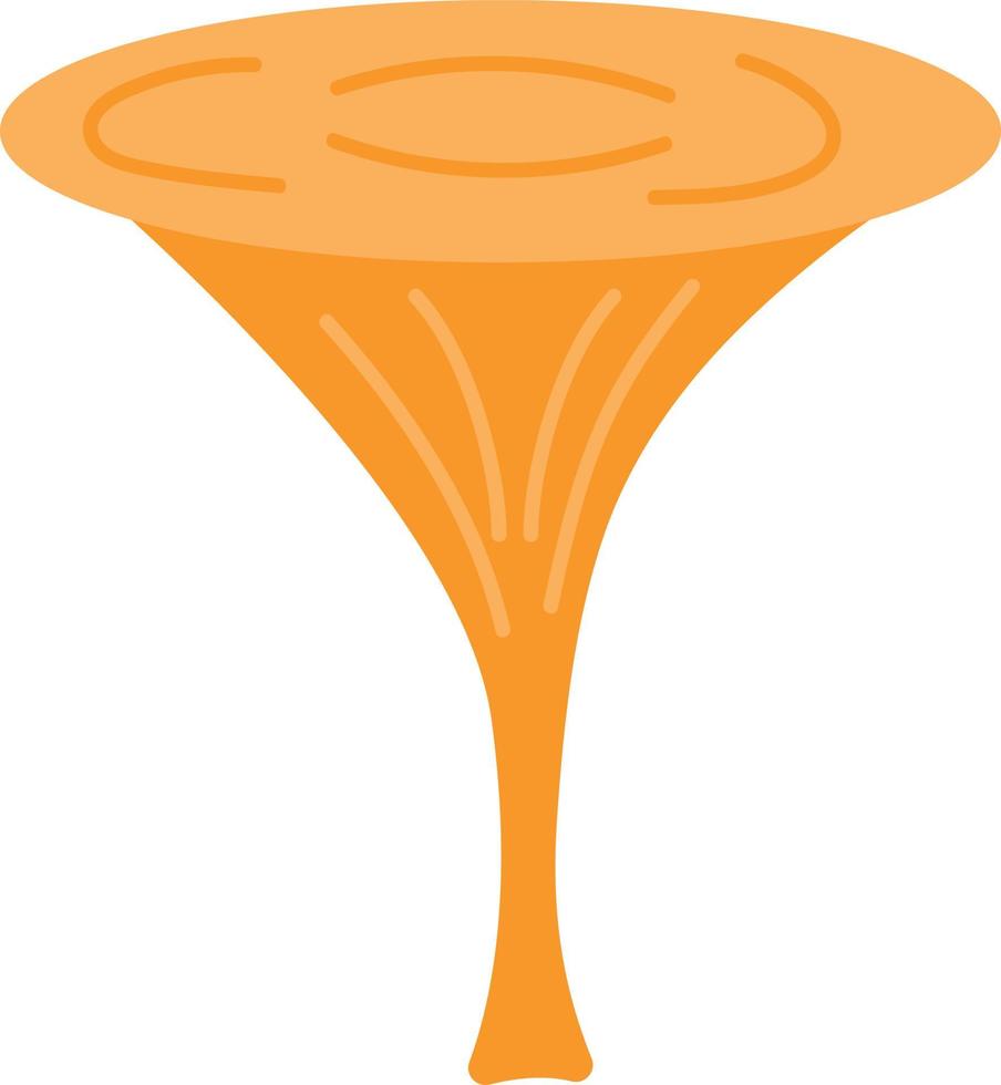 Chanterelle Mushroom Autumn Decor Element vector