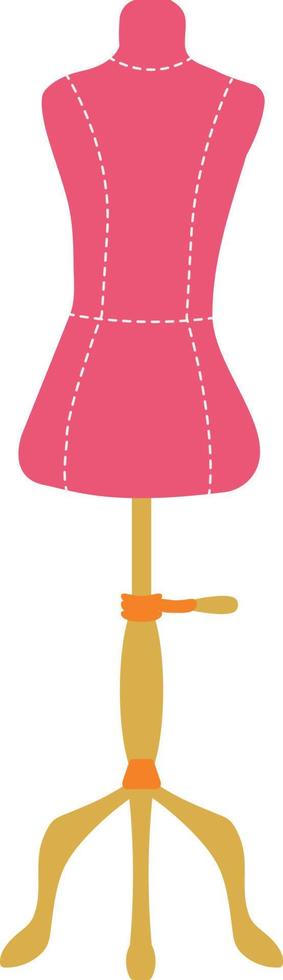Isolated Element Tailor Mannequin Clothing Creation vector