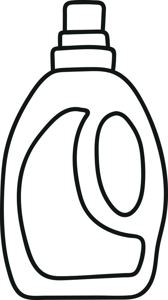 Laundry Detergent in Doodle Style vector