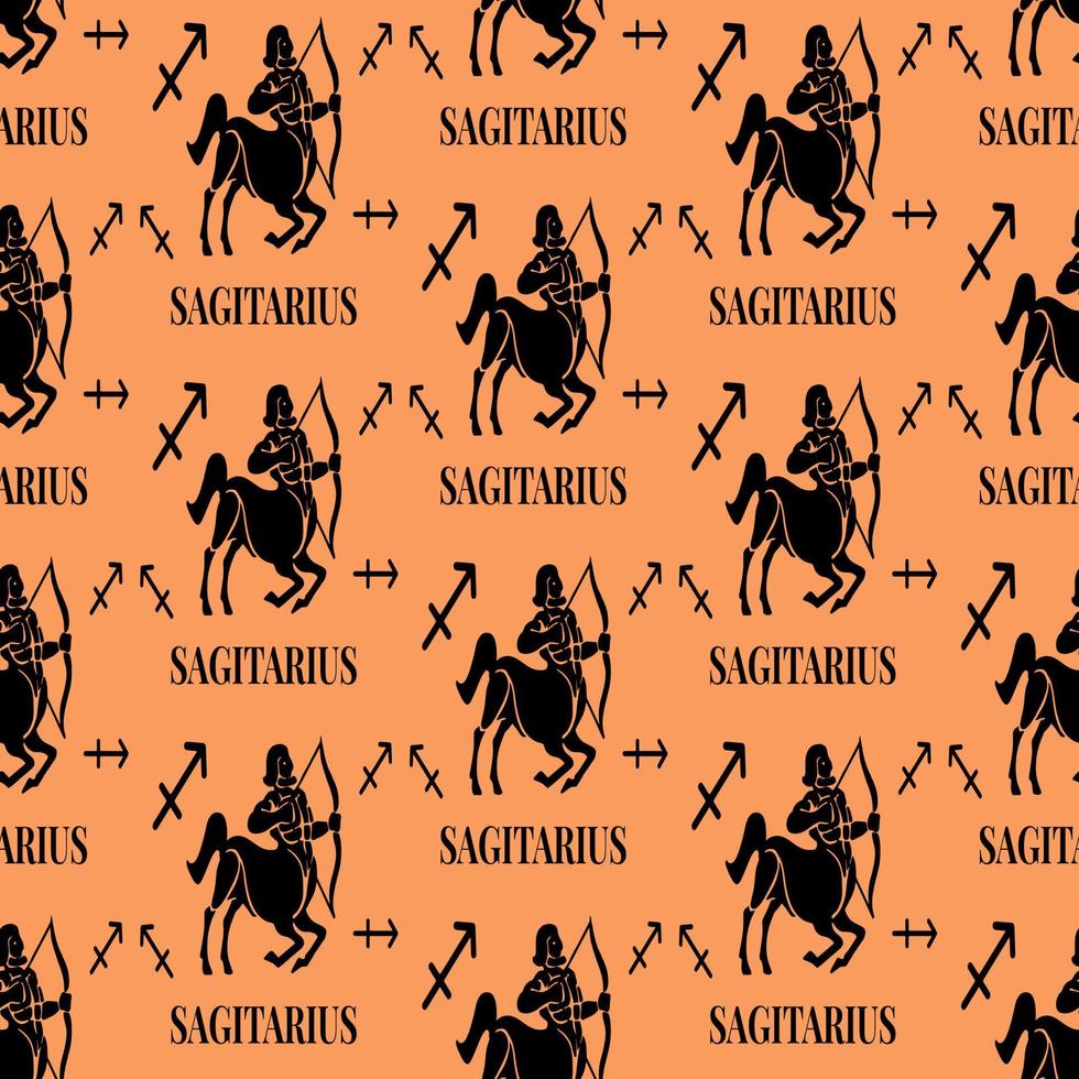 sagittarius seamless pattern perfect for background or wallpaper vector