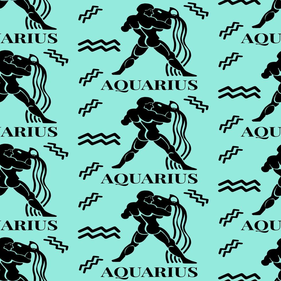 aquarius seamless pattern perfect for background or wallpaper vector