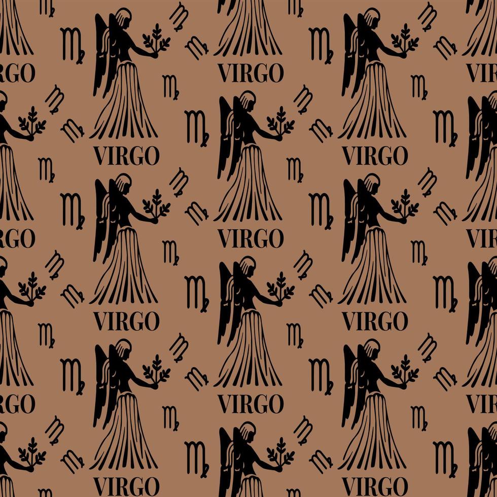 virgo seamless pattern perfect for background or wallpaper vector