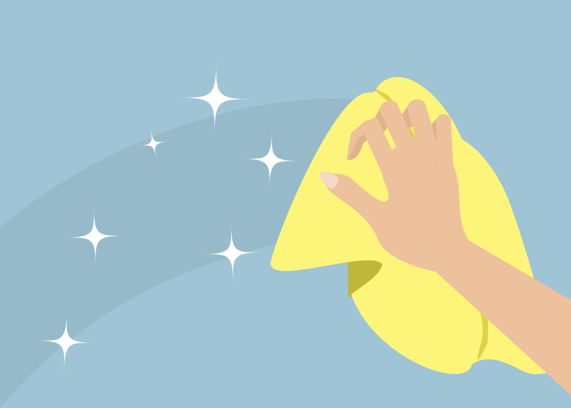 Hand hold cloth wiping cleaning floor or table. Domestic work, cleaning