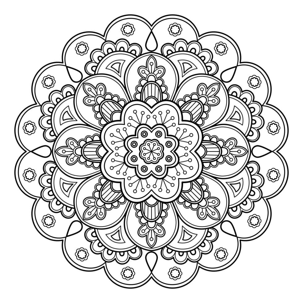 Vector abstract mandala pattern