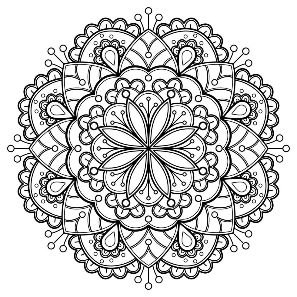 patrón de mandala abstracto vectorial vector