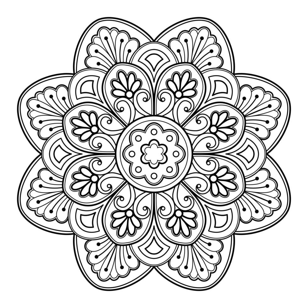 Vector abstract mandala pattern