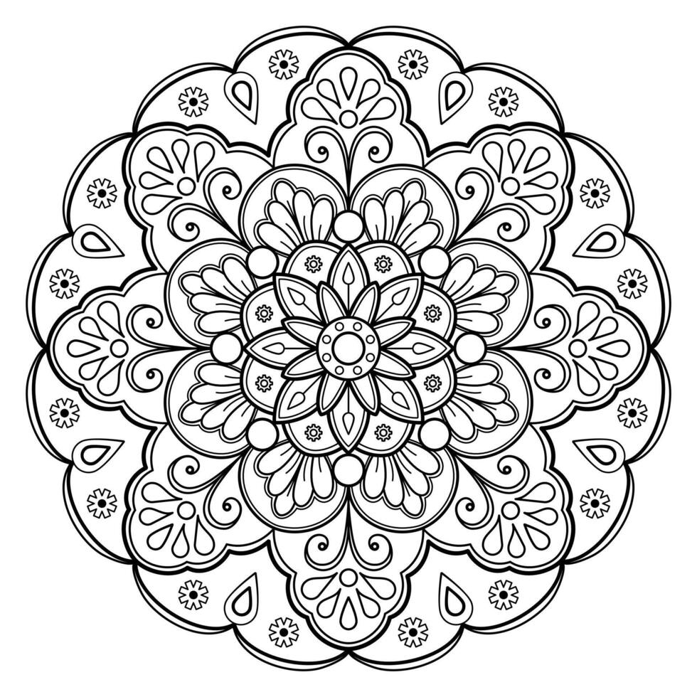 Vector abstract mandala pattern