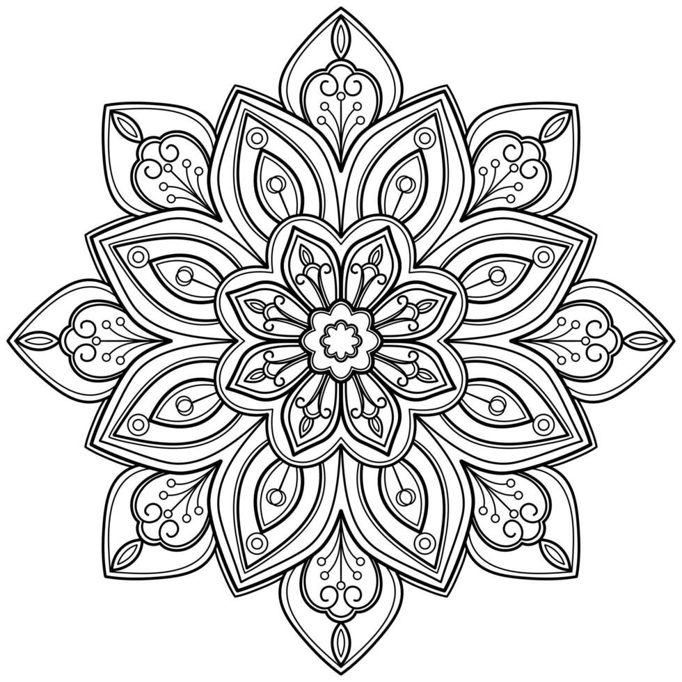 Vector abstract mandala pattern