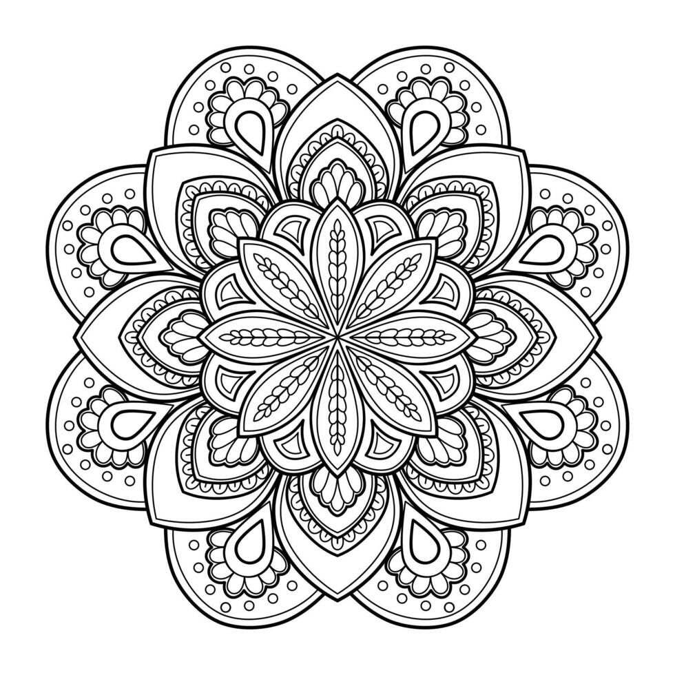 Vector abstract mandala pattern