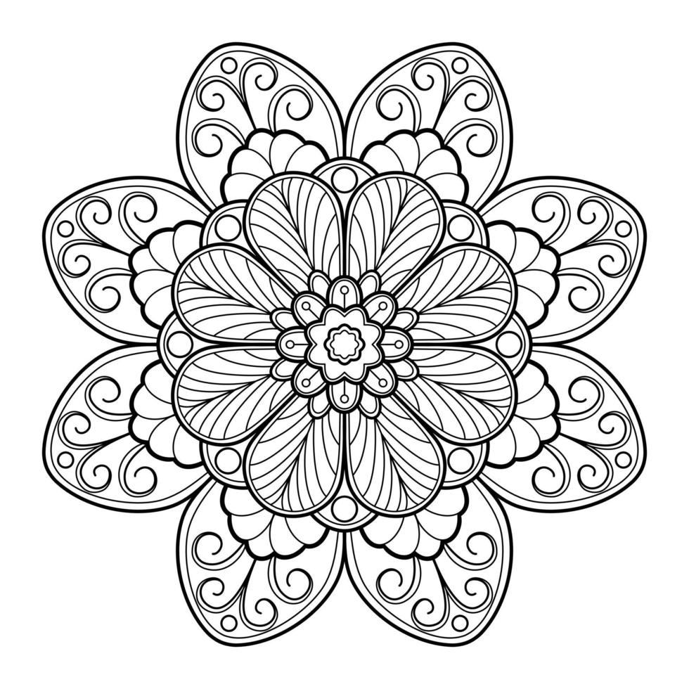 Vector abstract mandala pattern