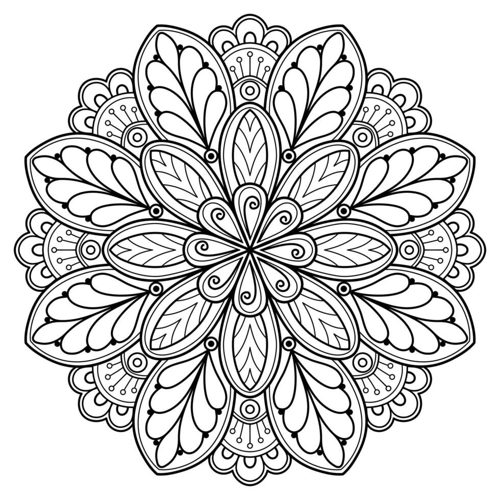 Vector abstract mandala pattern