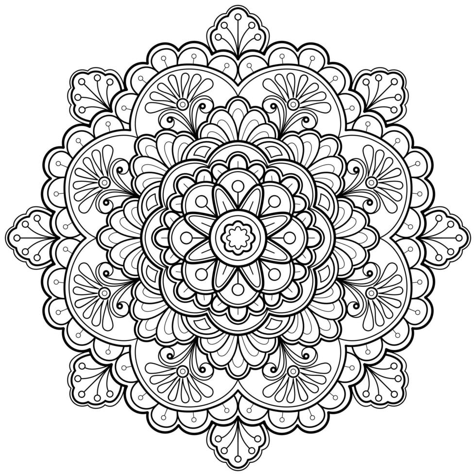 Vector abstract mandala pattern