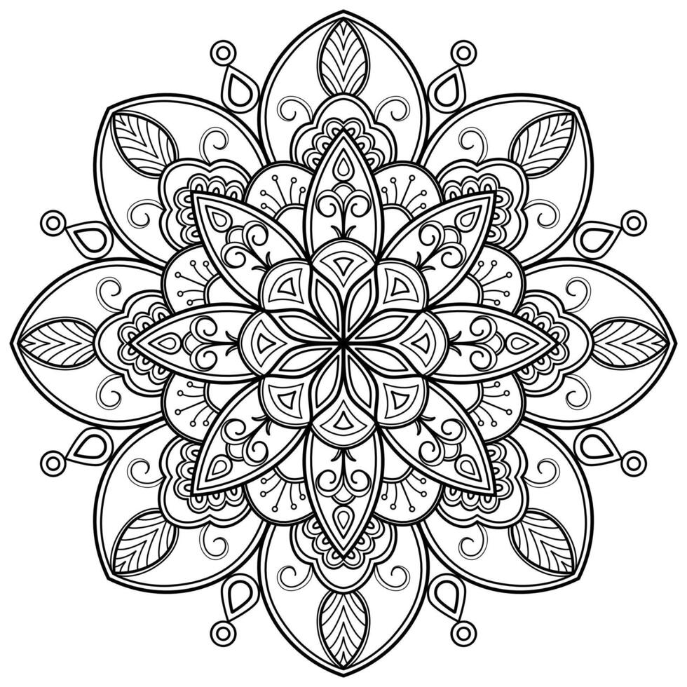 Vector abstract mandala pattern