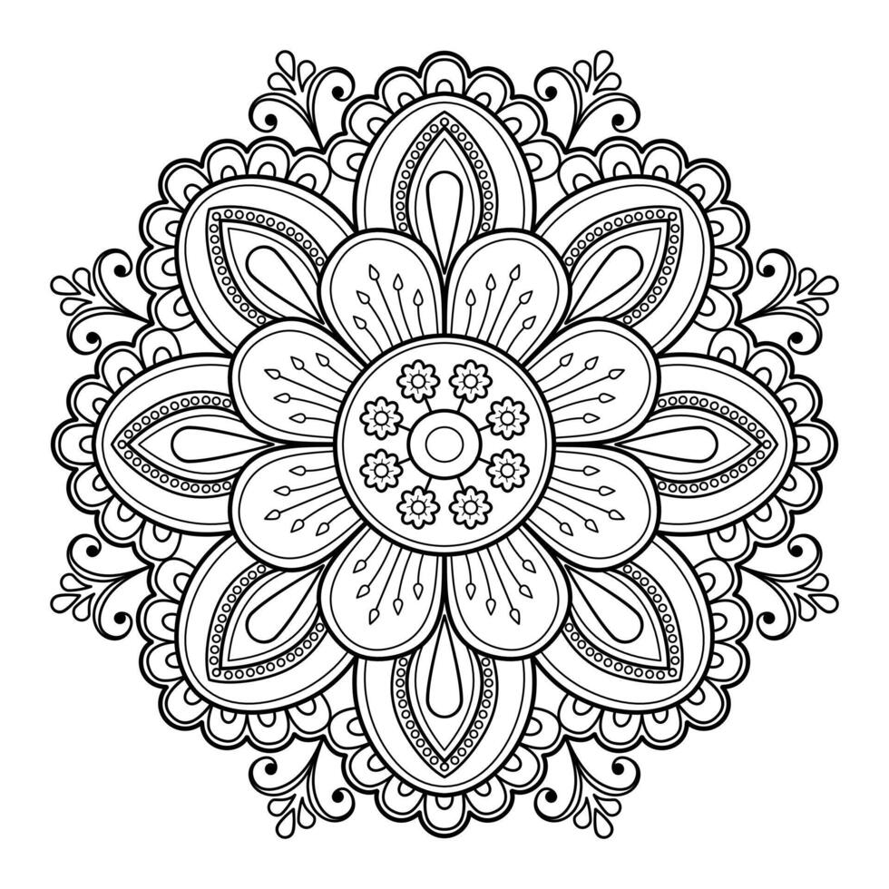 Vector abstract mandala pattern