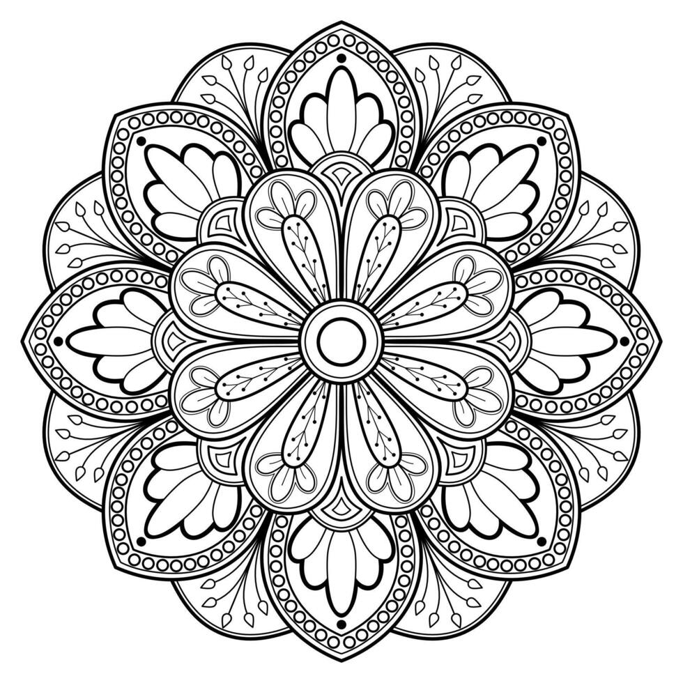 Vector abstract mandala pattern