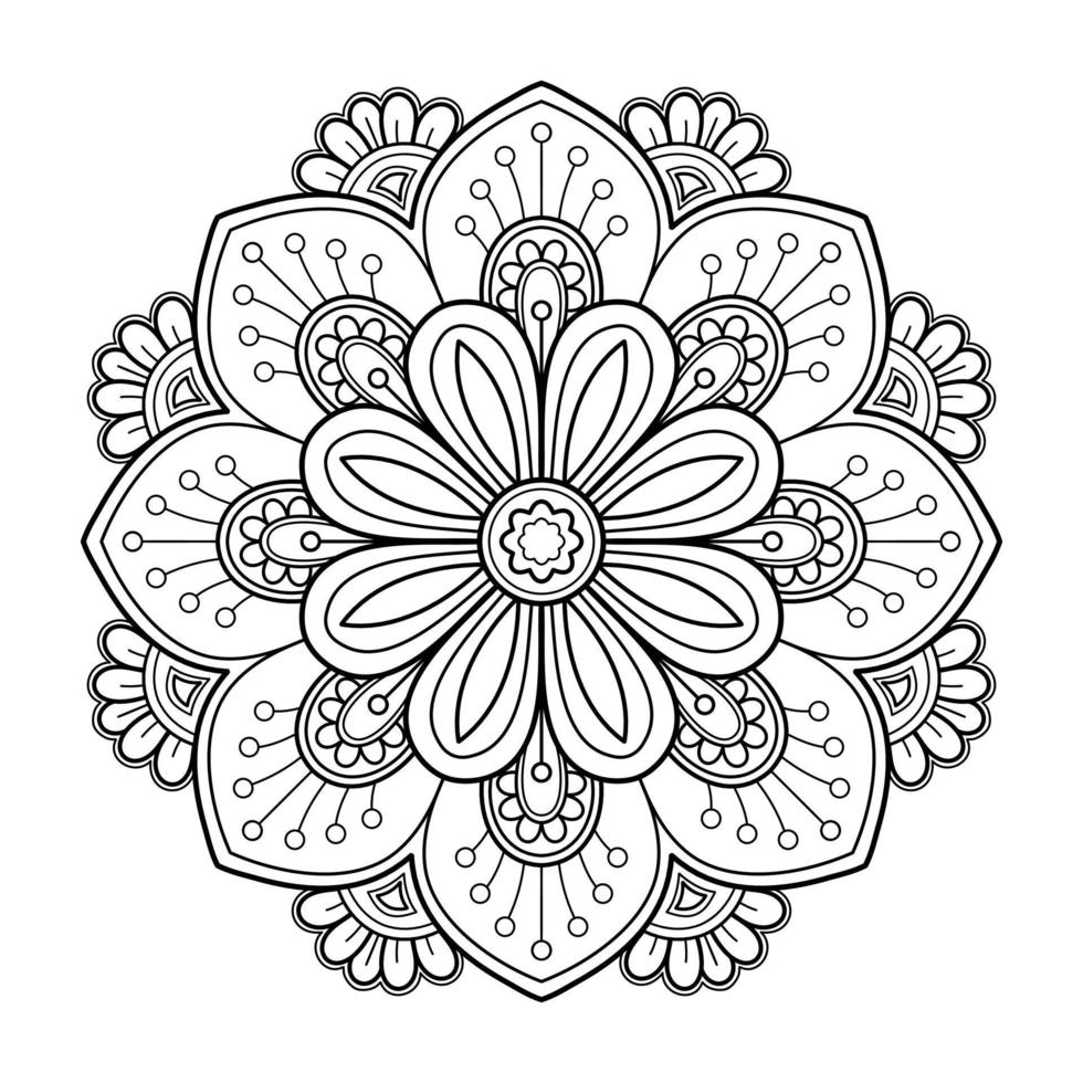 Vector abstract mandala pattern