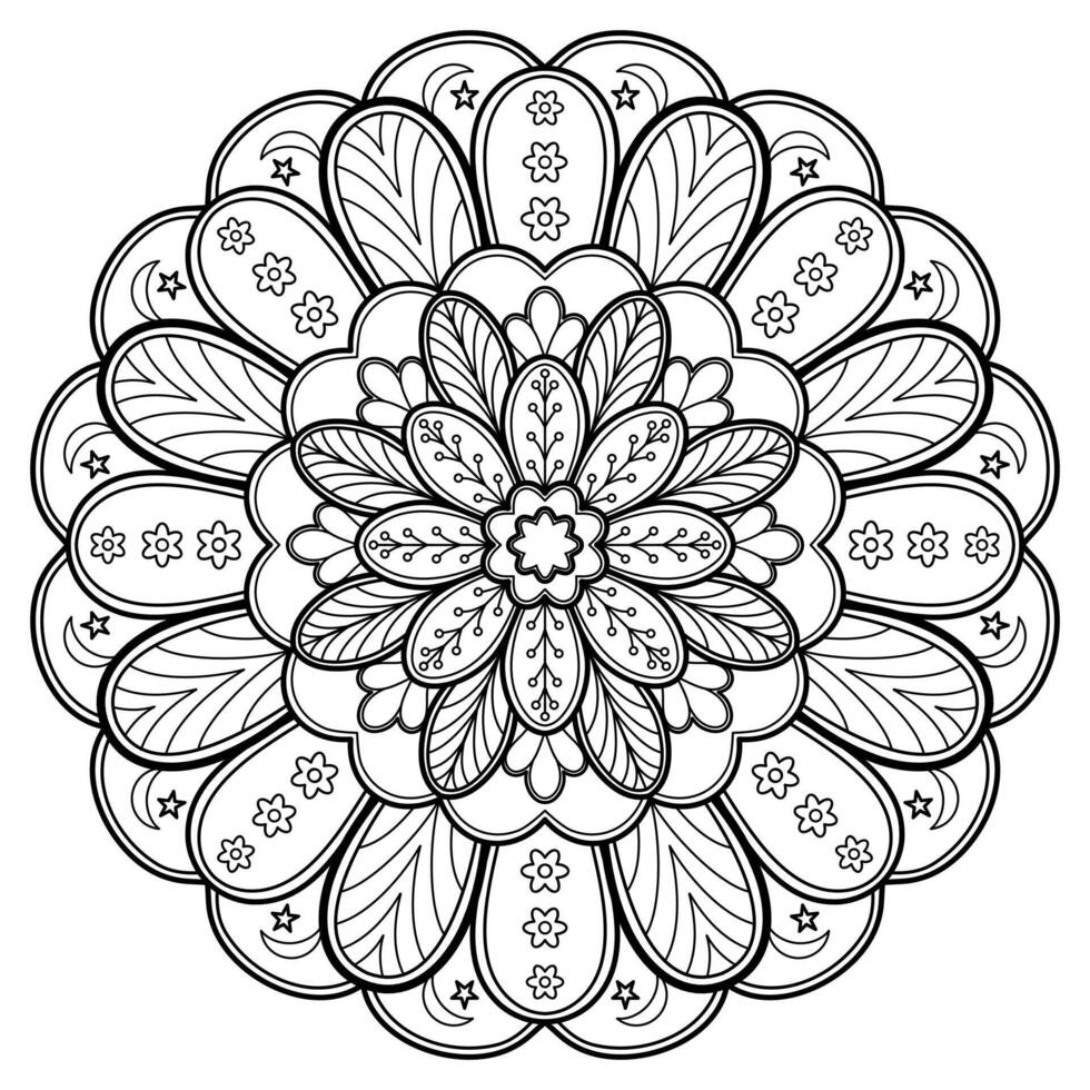 Vector abstract mandala pattern