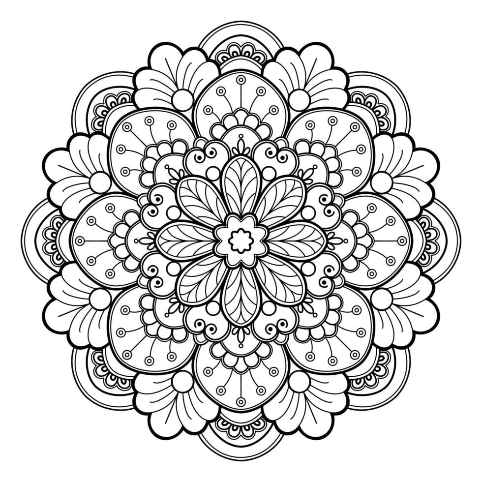 Vector abstract mandala pattern