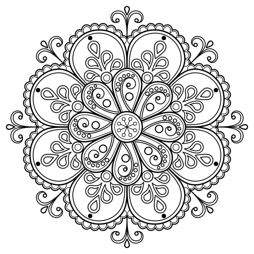 Vector abstract mandala pattern