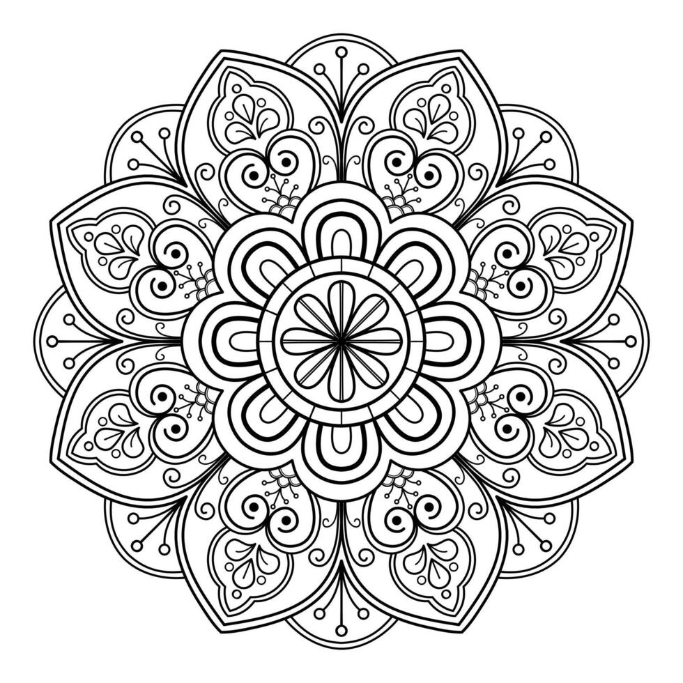 Vector abstract mandala pattern