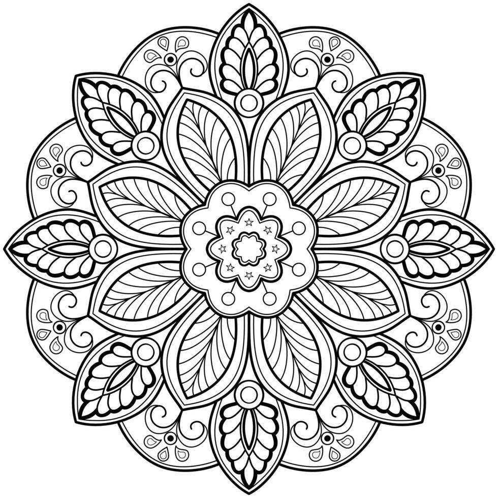 Vector abstract mandala pattern