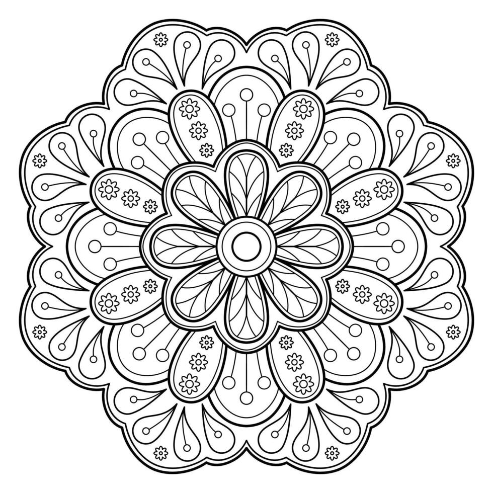 Vector abstract mandala pattern