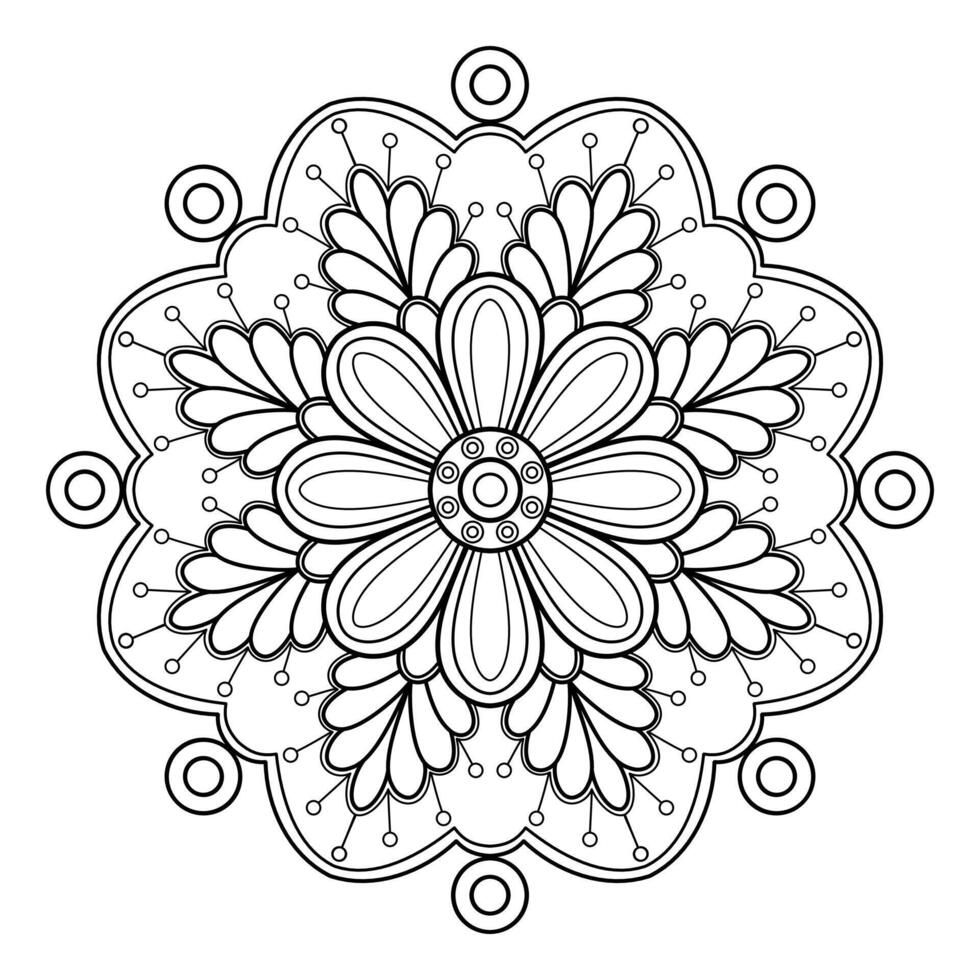 Vector abstract mandala pattern