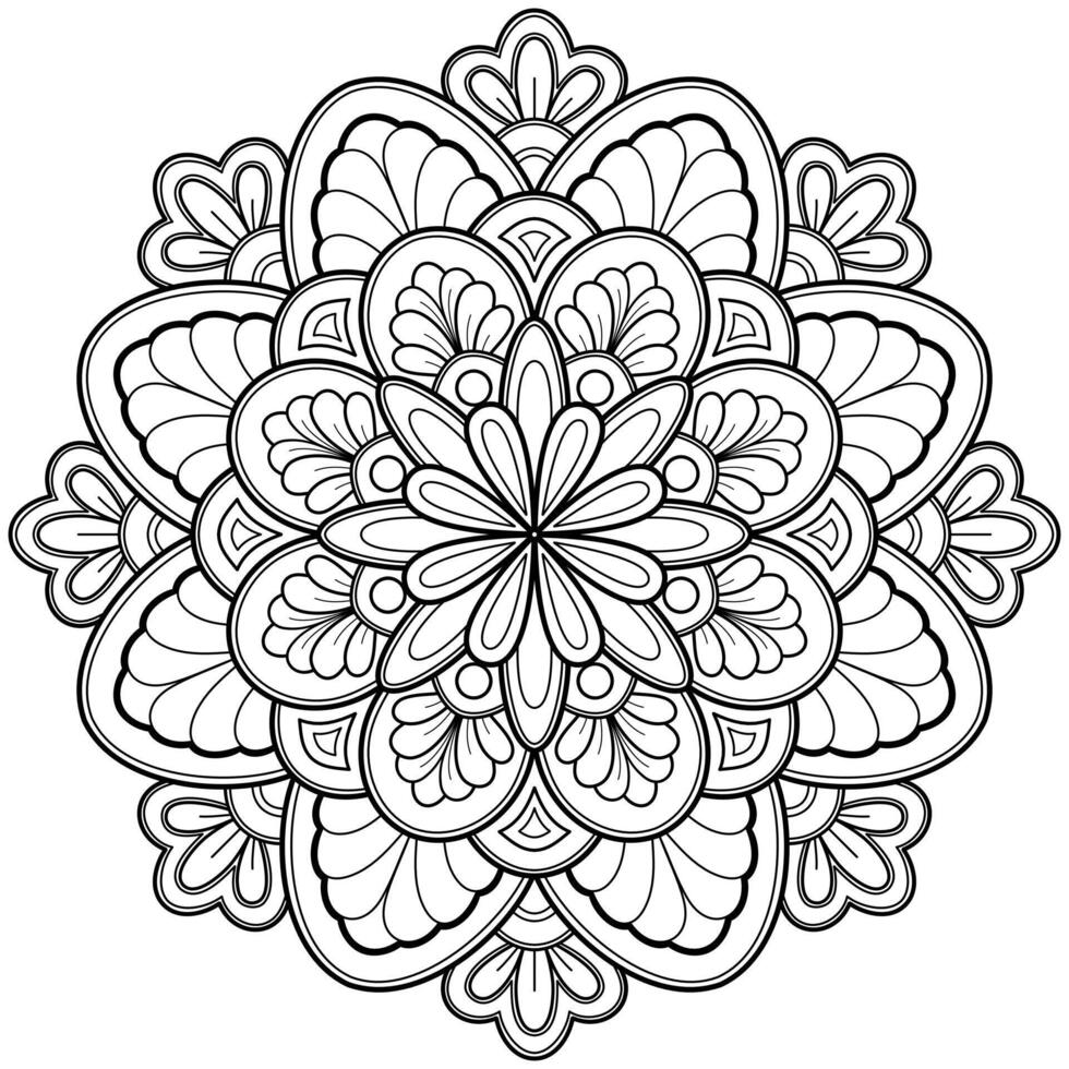 Vector abstract mandala pattern