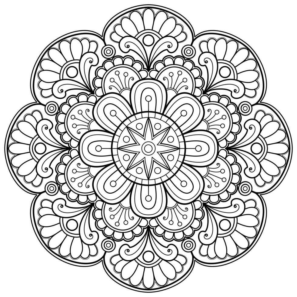 Vector abstract mandala pattern