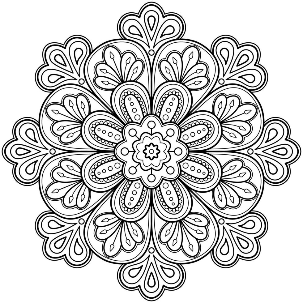 Vector abstract mandala pattern