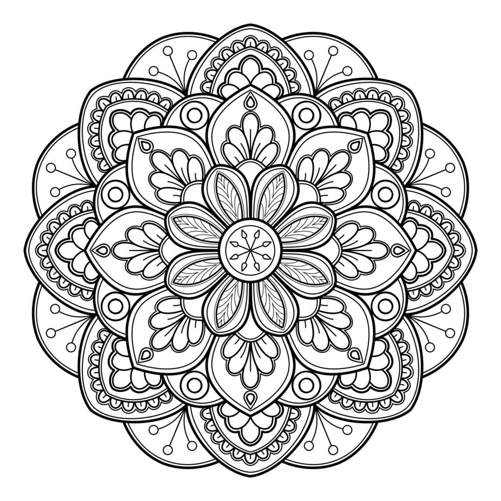 Vector abstract mandala pattern