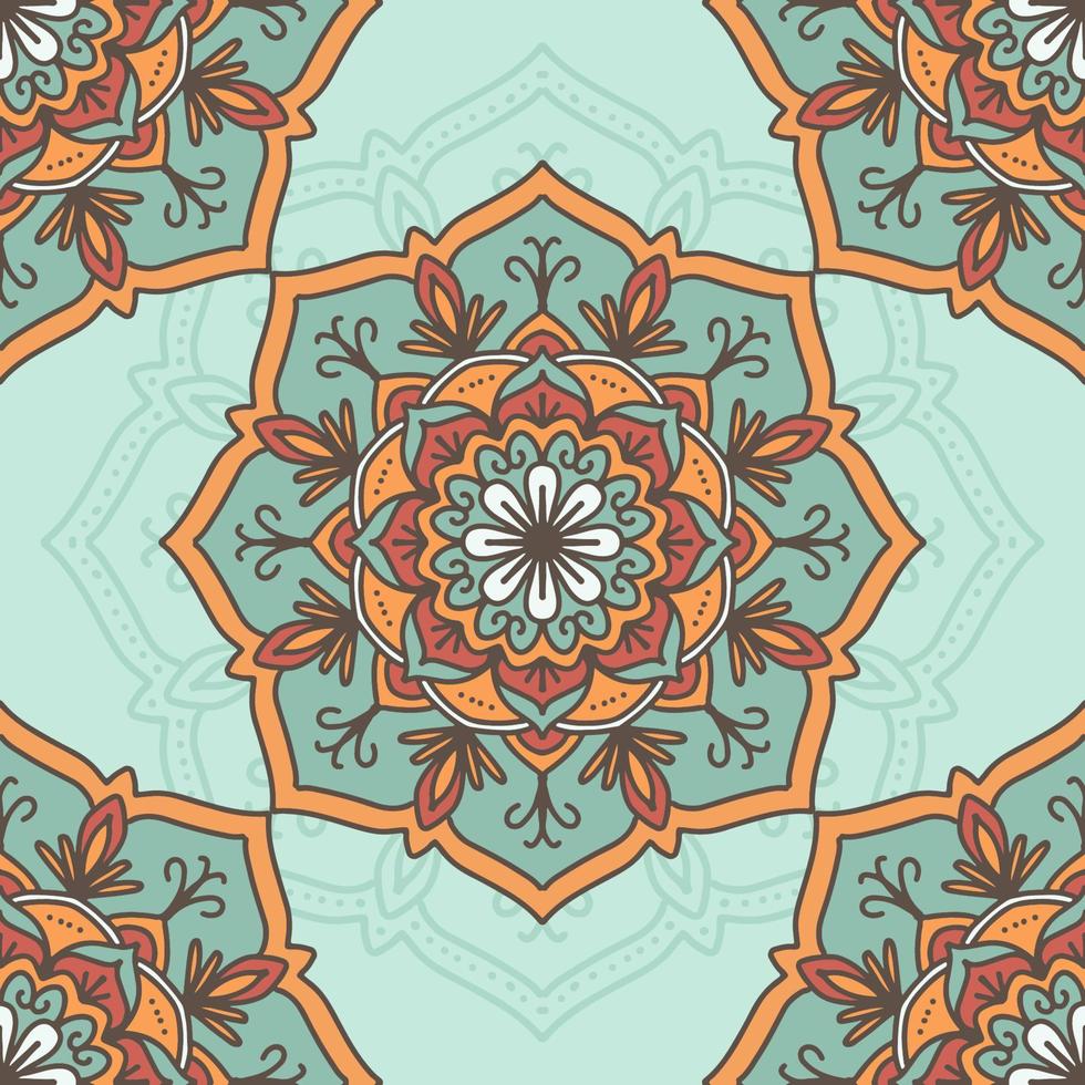 Seamless Pattern Mandala Concept vector