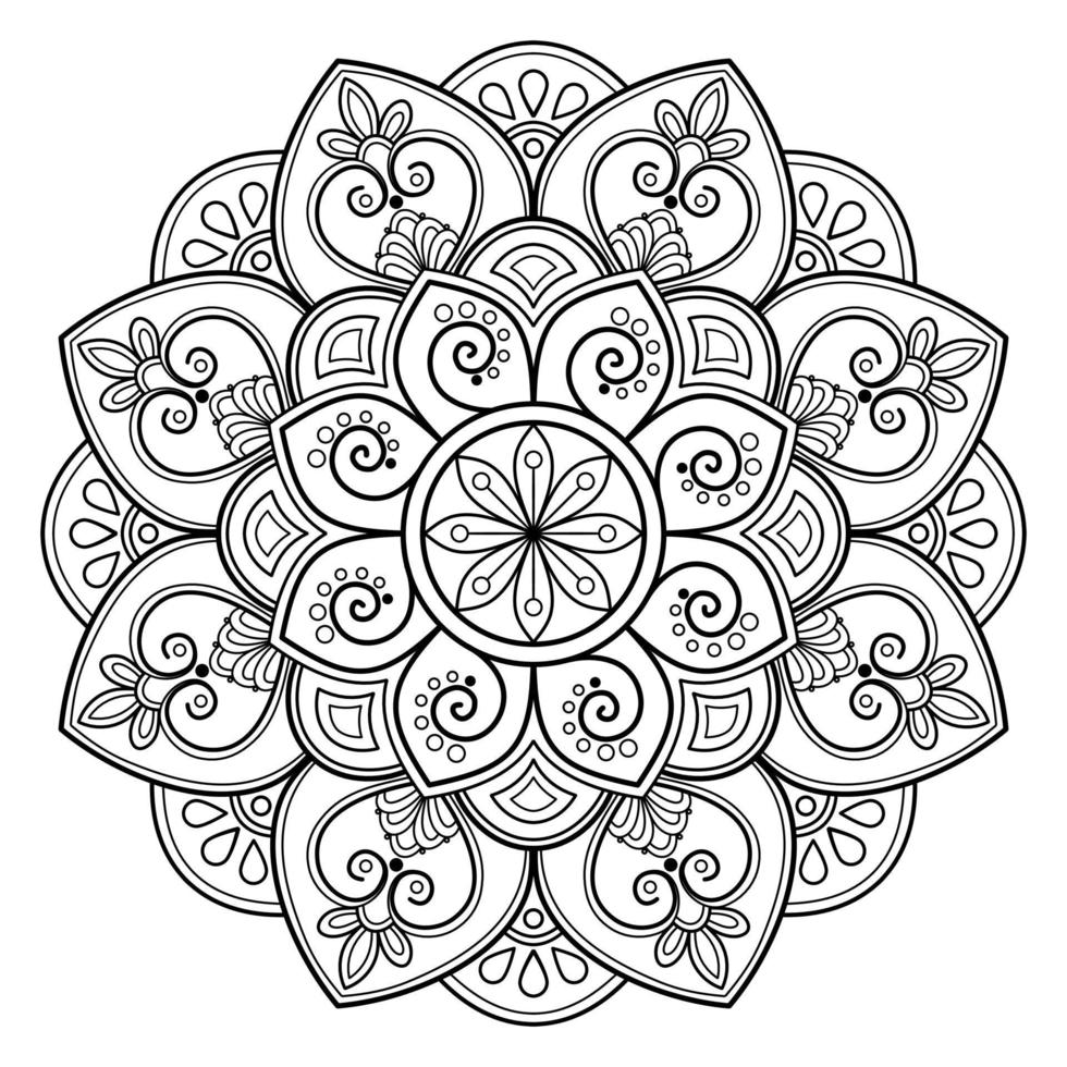 Vector abstract mandala pattern