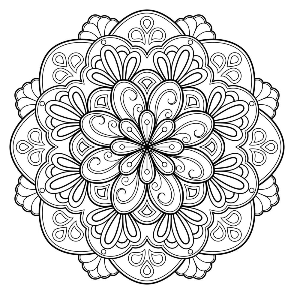 Vector abstract mandala pattern