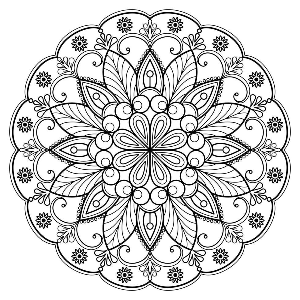 Vector abstract mandala pattern