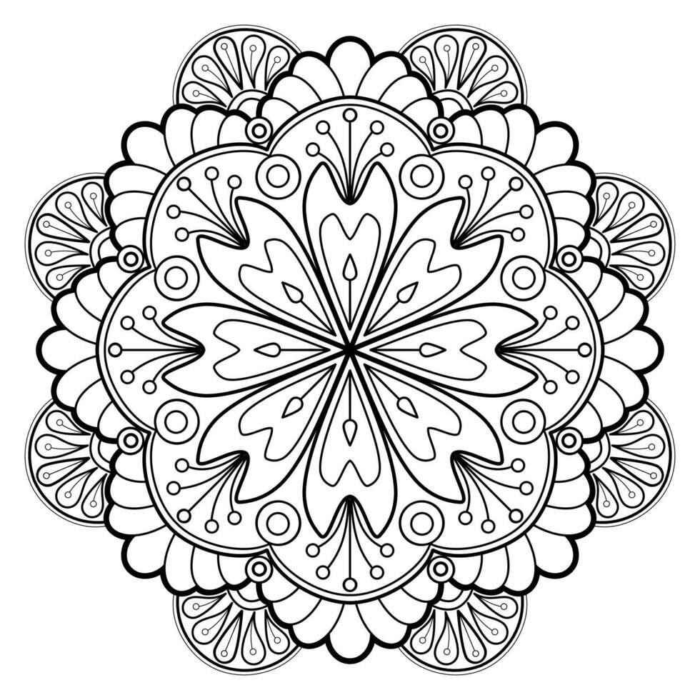 Vector abstract mandala pattern